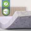 2 Inch Twin XL Memory Foam Mattress Topper, Charcoal Infused Mattresses Pad for College Dorm, Soft Extra Long Twin Bed Toppers, CertiPUR-US Certified - Image 8