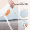 Sweetnight 3 Inch Mattress Topper Twin, Gel Mattress Topper for Cooling Sleep & Pressure Relieving, Foam Mattress Topper with Breathable Knitted Cover, CertiPUR-US Certified, Plush, Twin Size - Image 6