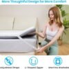 3 Inch Firm Twin XL Mattress Topper for College Dorm, Re:flip Memory Foam Bed Topper with Soft & Firm Options for Pain Relief, Mattress Topper with 2-Sided Cover, CertiPUR Certified, Dorm Bed - Image 8