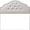 Baxton Studio Cora Modern and Contemporary Greyish Beige Fabric Upholstered Queen Size Headboard - Image 2
