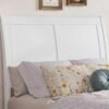 AFI Portland Twin Size Headboard with Attachable Charger in White - Image 2