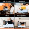 Squirrel-Bedside Perch for College Dorm Room Lofted Bed, Floating Organizer with USB-C & A Charging Ports, Small Spaces, Bed Side Caddy & Nightstand, Device & Bottle Holder, Dorm Essential, Robin Egg - Image 8
