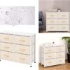 AZL1 Life Concept 6 Drawers Fabric, Tower Dresser for Bedroom, Hallway, Nursery, Entryway, Closets, Sturdy Metal Frame, Wood Tabletop, Easy Pull Handle, 31.5 Inches, Ivory - Image 7