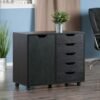 Winsome cabinets Wood Halifax Storage/Organization, Black - Image 3