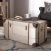Baxton Studio Bechet Storage Trunk, Silver (154-9188-HiT) - Image 8