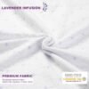 3 Inch Twin XL Mattress Topper Cover, Lavender Infused Bamboo Zippered Cover for Mattress Topper, Twin Extra Long Adjustable Straps, Removable and Washable - Image 3