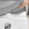 BedStory Firm Mattress Topper King - 4 Inch Memory Foam Mattress Topper - High Density Foam Bed Toppers for Back Pain Relief - Image 5