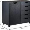 Winsome cabinets Wood Halifax Storage/Organization, Black - Image 13