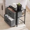 Sweetcrispy Small Nightstand Set of 2 with 2 Drawers, Nightstand for Bedroom, Bedside End Table, Kidsroom Bed Side Table, Wardrobe for Boys and Girls, Dorm, Entryway, Living Room Furniture - Image 3