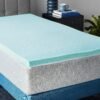 Amazon Basics Cooling Gel-Infused Memory Foam Mattress Topper, CertiPUR-US Certified, 2 Inches, Twin, Blue - Image 2