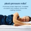 ViscoSoft 3 Inch Pillow Top Memory Foam Mattress Topper Twin XL - Serene Lux Dual Layer Extra Long Mattress Pad - Image 4