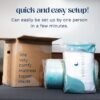 ViscoSoft 3 Inch Pillow Top Memory Foam Mattress Topper Twin XL - Serene Lux Dual Layer Extra Long Mattress Pad - Image 8