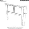 Twin Panel Headboard in Espresso - Image 4