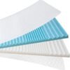 Twin Mattress Topper, 4-Inch Memory Foam Mattress Topper with Bamboo Cover, Dual Layer Bed Topper for Single Bed, Day Bed - Image 3