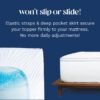 ViscoSoft 4 Inch Pillow Top Memory Foam Mattress Topper Twin XL - CertiPUR Certified - Extra Long Serene Lux Dual Layer Mattress Pad - Perfect for College Dorms - Image 8