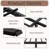 20 Inch Twin Bed Frame No Box Spring Needed, Heavy Duty Tall Metal Twin Platform Bed Frames with Large Storage Space, Easy Assembly Strong Bearing Capacity, Noise Free - Image 7