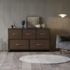 AZL1 Life Concept Extra Wide Dresser Storage Tower with Sturdy Steel Frame, 5 Drawers of Easy-Pull Fabric Bins, Organizer Unit for Bedroom, Hallway, Entryway, Coffee - Image 5