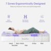 BedsPick 3 Inch Memory Foam Mattress Topper Twin XL, Gel Infused Swirl Soft Foam, College Dorm Extra Long XL Mattress Toppers Single Bed Toppers - Image 5