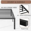 20 Inch Twin Bed Frame No Box Spring Needed, Heavy Duty Tall Metal Twin Platform Bed Frames with Large Storage Space, Easy Assembly Strong Bearing Capacity, Noise Free - Image 8