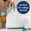 ViscoSoft 3 Inch Pillow Top Memory Foam Mattress Topper Twin XL - Serene Lux Dual Layer Extra Long Mattress Pad - Image 5