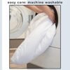 Ultra-Soft Mattress Topper. 2-Inch Thick Mattress Pad Cover. Fits Mattresses up to 18” Deep. Kyla Collection (Full) - Image 8