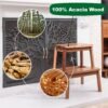 2 Step Wood Stool, Wooden Step Stools for Adults and Kids 250 LBS, Toddler Step Stool Kitchen Helper, Bathroom Stool, Bed Step Stools, Easy to Assemble - Image 4