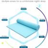 2inch Memory Foam Mattress Pad Twin XL, Cooling Gel-Infused Extra Long Single Bed Topper - Image 7