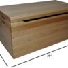 36” Wooden Storage Chest – Handmade Amish Hope Chest – Storage Trunk w/Anti-Slam Hinges – Solid Wooden Chest w/Handles – Clothing, Keepsake & Blanket Chest (Oak Wood, Natural Stain, 36”) - Image 6