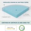 3 Inch Gel Memory Foam Mattress Topper Twin XL, Cooling Bed Topper with Removable Cover, Soft & Pain Relief & Breathable, CertiPUR-US & Oeko-Tex Certified - Image 3