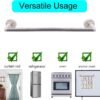 YYST TYPE-C Magnetic Towel Bar Holder Rack Hanger for Refrigerator, Kitchen Sink,Oven -Hold Curtain,Towel,Bath Towel,Flag-16 to 38" (2) - Image 6