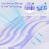 BedsPick 3 Inch Memory Foam Mattress Topper Twin XL, Gel Infused Swirl Soft Foam, College Dorm Extra Long XL Mattress Toppers Single Bed Toppers - Image 6