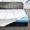 ViscoSoft 4 Inch Pillow Top Memory Foam Mattress Topper Twin XL - CertiPUR Certified - Extra Long Serene Lux Dual Layer Mattress Pad - Perfect for College Dorms - Image 2
