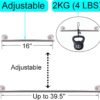 YYST TYPE-C Magnetic Towel Bar Holder Rack Hanger for Refrigerator, Kitchen Sink,Oven -Hold Curtain,Towel,Bath Towel,Flag-16 to 38" (2) - Image 3