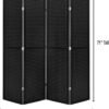 4 Panels Room Divider Folding Screen Pegboard Insert White Color 71' High x 70" Wide - Image 5
