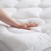 Ultra-Soft Mattress Topper. 2-Inch Thick Mattress Pad Cover. Fits Mattresses up to 18” Deep. Kyla Collection (Full) - Image 5