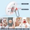 10X Magnifying Mirror with Lights, 6inch Makeup Magnifying Mirror 10X Lighted Handheld Magnification Mirror with Stand & Suction Cups, Large Travel Magnified Mirror Portable 10X LED Magnifying Mirror - Image 3