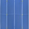 4 Panels Room Divider Folding Screen Pegboard Insert Blue Color 71' High x 70" Wide - Image 3