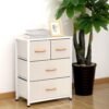 AZL1 Life Concept Dresser Storage Furniture Organizer-Large Standing Chest for Bedroom, Office, Entryway, Living Room and Closet-4 Removable Fabric Drawers, Ivory - Image 5
