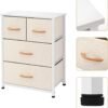 AZL1 Life Concept Dresser Storage Furniture Organizer-Large Standing Chest for Bedroom, Office, Entryway, Living Room and Closet-4 Removable Fabric Drawers, Ivory - Image 6
