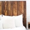 Barn Walls Foxy Brown Headboard, Country Design, Solid Wood Headboard, Floating Panels, Wall Mount, Adjustable Height, Easy Assembly, Twin Size - Image 2