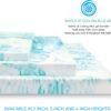 BioPEDIC 4-Inch Full Size Mattress Topper, iCOOL Tech and Gel Swirl Medium Plush Memory Foam Mattress Topper, CertiPUR-US Certified, White, Full Size (75" L x 54" W x 4" H) - Image 10