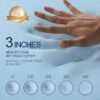3 Inch Gel Memory Foam Mattress Topper Twin XL Size High Density Cooling Pad Pressure Relief Bed Topper (with Removable & Washable Bamboo Cover) - Image 5