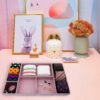Welaxy Deluxe drawer organizers multi-purpose storage box junk bins for office home kitchen bedroom bathroom nightstand holder luxury gifts 6-piece (Dusty rose) - Image 3