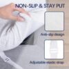 3 Inch Gel Memory Foam Mattress Topper Twin XL Size High Density Cooling Pad Pressure Relief Bed Topper (with Removable & Washable Bamboo Cover) - Image 4