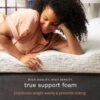 ViscoSoft 3 Inch Memory Foam Mattress Topper Full XL - Select High Density Ventilated Extra Long Mattress Pad - Premium Removable Rayon Cover - Image 3