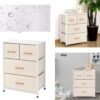 AZL1 Life Concept Dresser Storage Furniture Organizer-Large Standing Chest for Bedroom, Office, Entryway, Living Room and Closet-4 Removable Fabric Drawers, Ivory - Image 7