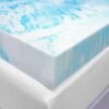 BioPEDIC 4-Inch Full Size Mattress Topper, iCOOL Tech and Gel Swirl Medium Plush Memory Foam Mattress Topper, CertiPUR-US Certified, White, Full Size (75" L x 54" W x 4" H) - Image 4