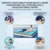 2 Inch Twin XL Memory Foam Mattress Topper, Single XL Foam Mattress Topper for College Dorm, College Dorm Essentials, Twin Extra Long XL Gel Infused Soft Foam Mattress Pad for College Dorm Single Bed - Image 3