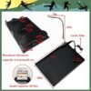 Bedside Shelf, Bunk Bed Shelf Organizer for Top Bunk Dorm Clip On Nightstand with Cup Holder Hooks Hanging Cup Plastic Bedside Shelf Tray for Kids for Bed College Dorm Room Essentials - Image 3