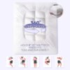 ABENE Mattress Topper for Back Pain Relief Twin XL, Extra Thick Mattress Pad Pillowtop, Soft Mattress Protector Cover with 8"-21" Deep Pocket, College Dorm Essential (White, Twin XL) - Image 5